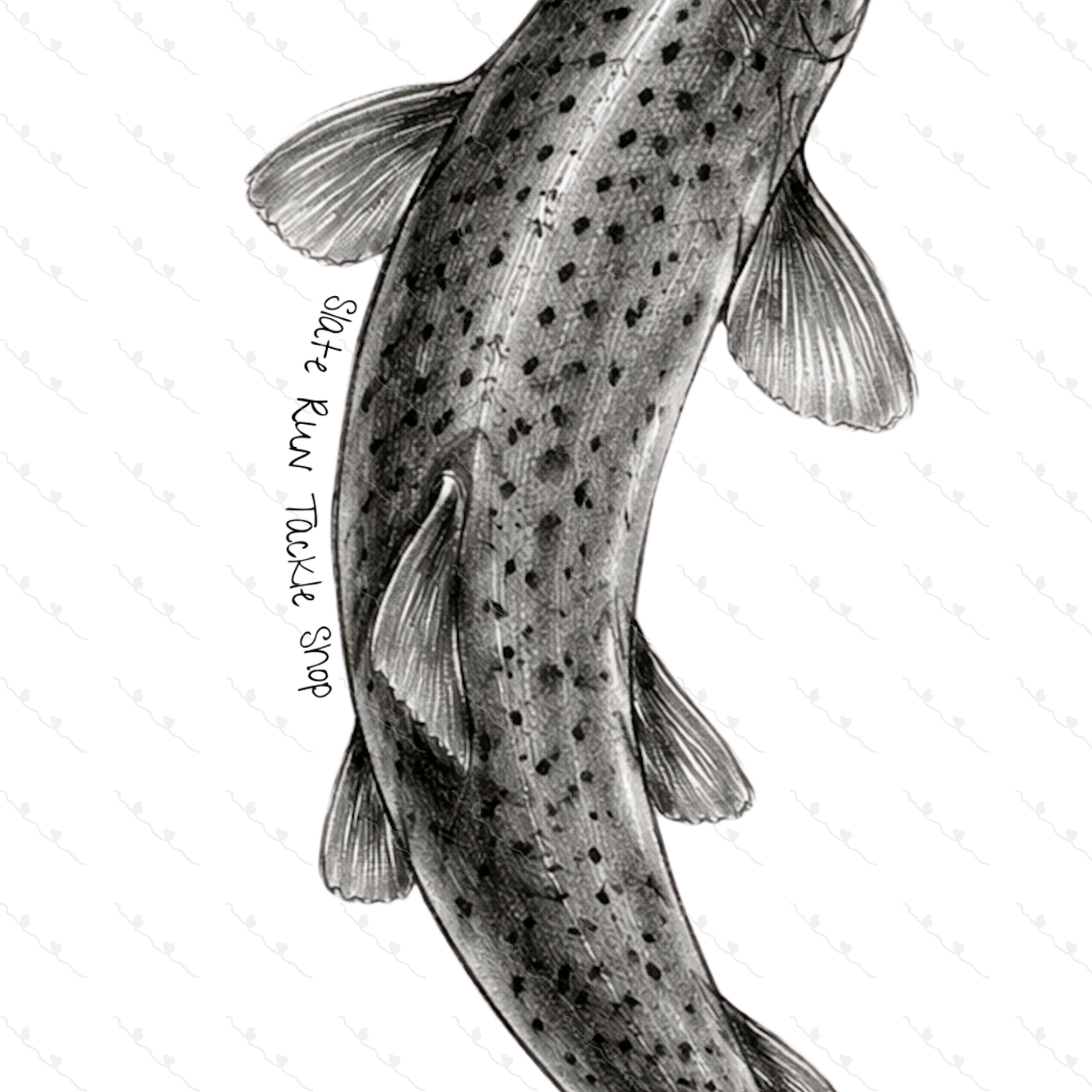 Brown Trout Top View Unisex Hoodie